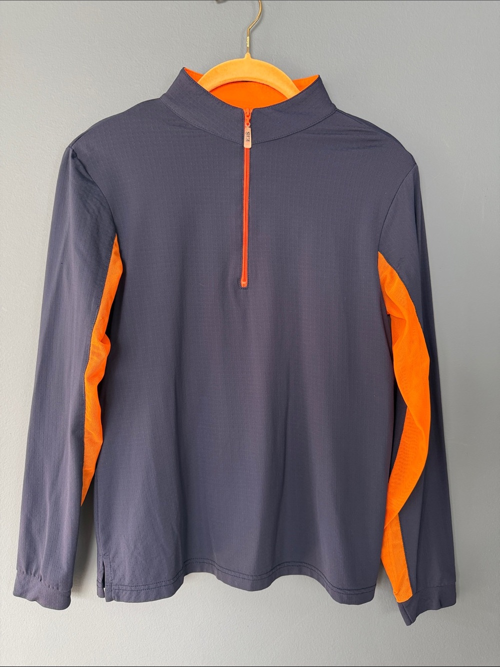 EIS Cool Long Sleeve Navy Sun Shirt - Size Large